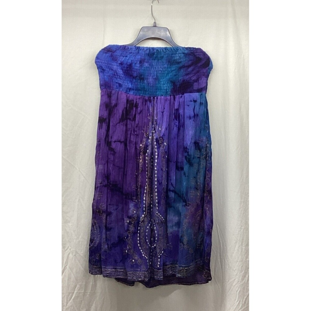 CASSEE'S Women's (Size PL) Strapless Dress Beaded Embellishment 100% Rayon